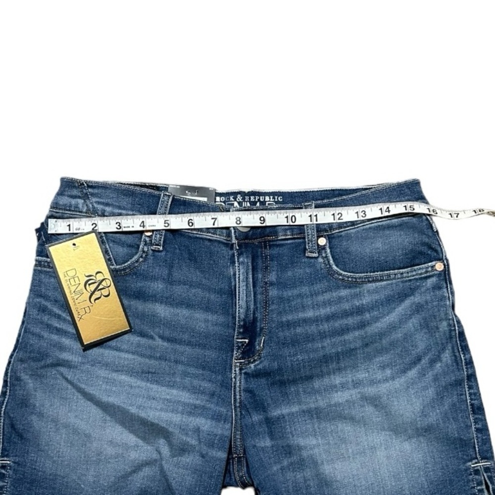 Rock & Republic Denim Rx Shaping Misses Hula Jean Shorts Size 10 NWT - Picture 4 of 11